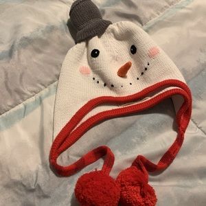 Zubels snowman hat red and white